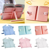 Gifts Adjustable Desktop Reading Rack Tablet Stand with Book Clip Book Stand Solid Color Children's Reading Stand