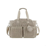 New Practical Multifunctional Travel Bag Insulated Compartment Quilted Design for Outings