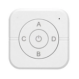Circular Button 433Mhz Universal Button 5 Keys Mini Wireless Control Switch System Wall Paste