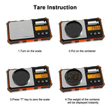 Digital Precision Pocket Scale 200x0.01g – Calibration Weight Included for Jewelry, Coins & More