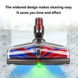 For Dyson V15 V11 V10 V8 V7 Vacuum Cleaner Replacement Soft Roller Floor Nozzle With LED Light Double-Cone Soft Velvet Brus