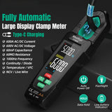 MASTFUYI FY382C Smart Clamp Meter 600A Current Voltage High Precision 6000 Counts Digital Multimeter Tester Tool for Electrician