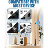 FM DAB Radio Antenna-Universal Indoor Design With Extension Cable-Antenna For Stereo Systems And AV Receivers