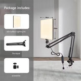 2025 LED Photography Selfie Lights Conference Lighting Photo Studio Lamp With Scissor Arm Stand For YouTube Zoom Live Streaming