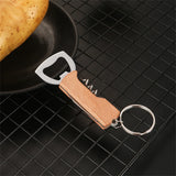 50pcs Portable Corkscrew Bottle Opener Keychain