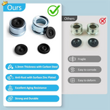 1.98 Inch Trailer Hub Caps(4PCS) Snug-Fit With Rubber Plugs Installation Tool Rust-Resistant Bearing Dust Caps