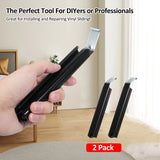 2 Pack Vinyl Siding Removal Tool Installation Repair Metal 188x25x16mm 7.40x0.98x0.63in 96g 3.38oz