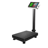 150kg Rechargeable Stainless Steel Electronic Digital Bench For Luggage Shipping Postal Commercial Folding Electronic Scale