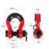 Off Road Vehicle Trailer Hook 3/4 Bow Shaped Release Buckle Horseshoe Buckle U-shaped Hook Tank 300 Wrangler