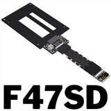 GW-F47SD M.2 Nvme To E1.S/E3.S SSD Extension Cable PCIE 5.0 X4 E1.S/E3.S (SFF-TA-1002) To Nvme SSD Card Extension Cable