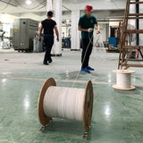 Small Portable Aluminum Alloy Horizontal Flat Track Fiber Optic Cable Leather Wire Cable Retractable Cable Support