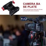 Multifunction Camera Base Plate With 15Mm Rod Rail Clamp For Dslr Camera Shoulder Rig Support Accessories