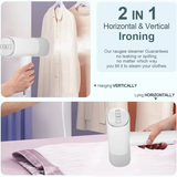 Foldable 1000W Steam Handheld Steamer For Clothes, Portable Hand Iron Featuring 150Ml Water Tank For Home& Travel EU Plug