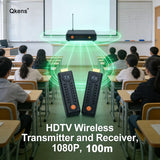 1080P 100M Wireless Wifi Audio Video Transmitter Receiver HDMI-Compatible Extender for Camera Laptop PC To TV Projector Monitor