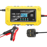 6A 12V Electric Motorcycles Charger Battery Maintainer Trickle Charger Smart Charger Car and Motorcycle Battery Charging Unit