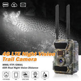 Willfine 4.0CG PRO 24MP 4G LTE Infrared Cellular Trail Camera Traps with MMS Email GPS No Glow 940nm LEDs for Wildlife Monitor