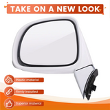 Side Rearview Mirror Assembly White 6PINS Heating+LED For Captiva 2008-2017 Door Wing Mirror