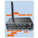 2X Bluetooth Audio Receiver Adapter 5.3 Player U Disk Microphone Amplifier Audio Speaker Converter With Remote Control