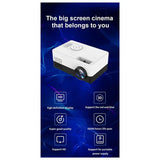 (BAAY) J15 Pro Led Mini Projector for Home Theater 480x360 Pixels 1080P Supported USB Audio Video Mini Beamer-EU Plug