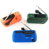 Portable Solar Hand Crank Radio 1200Mah USB Portable Outdoor Emergency Speaker Stereo Emergency Hand Crank