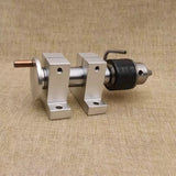 Wood Lathe Drilling Tailstock Set – 1.5-13mm Drill Chuck, Live Rotary Center & Live Spur Center, MT1 Compatible