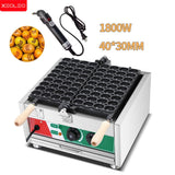 XEOLEO  36 Holes Egg Bubble Waffle Maker 1800W Electric Mini Date Bean Pastry Waffle Machine Castella Sponge Waffle Cake Machine