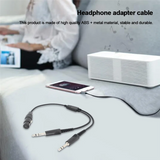 Aviation XLR To GA Dual Plug 5 Pin Headset Connector Black Aircraft Headphone Cable