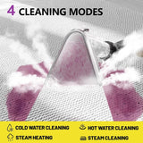 Handheld Spot Cleaner for Pets Car Seats Portable Carpet Cleaner Machine with 100℃ Steam & Deep Cleaning Suction,