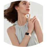 G500 Smartwatch for Women 1.47-inch Color Screen Ultra-slim 9mm Profile Eco-friendly Materials Skin-friendly Soft Foldable Strap