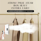 110V/220V Handheld Steam Iron Foldable Garment Steamer Power Portable 4 Speed Steamer Touch Screen Rotary Electric Iron 1200W