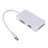 Mini DP to HDMI DVI VGA Adapter 3 In 1 Hub Mini DisplayPort 1080P Video Adapter Converter For iMac Apple MacBook Pro Air