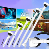 NEW ARRIVAL VR Controller Adapter for 2 Handle Grips Extensions Long Arms for Quest 2 VR Golf Accessories White