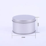 20pcs Small Metal Round Tin Silver Storage Box Case
