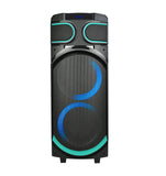 Karaoke Dj Hifi Trolley Usb Sd Card Colorful Lights Audio Boombox Dual 8 Inch Input Remote Control Wired Microphone Speaker