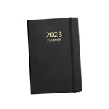 A5 Diary Notebook, 2023 Monthly Journal Notepad 180 Sheets 360 Pages Writing Pads PU Leather Cover for Business Work Supplies