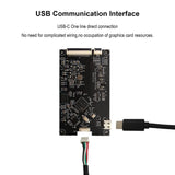 8.8inch 1920X480 600 nits IPS Strip Bar LCD Display HSD088IPW1 and USB Type C Board