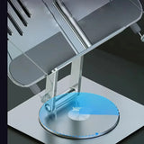 Adjustable 360° Rotatable Metal Book Stand for Reading/Laptop/Art, 10KG Heavy-Duty, 34.5cm Wide Panel, Ergonomic Design