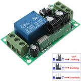 4X Dc 12V 10A 1Ch Wireless Remote Control Switch System Receiver Transmitter 2 Buttons Waterproof Remote 433Mhz