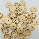 500pcs Round Wooden Sewing Buttons Decorative