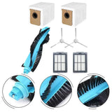 Robot Vacuum Replacement Parts Set With Main Brush, Side Brushes, Filters, And Dust Bags For CecotecConga 15090 16090