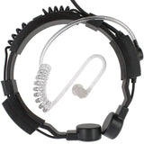 Baofeng UV-5R Walkie Talkie Tactical Round Big PTT Mic Earpiece Throat Headset Microphone NATO Plug for UV-82 888S Kenwood Radio