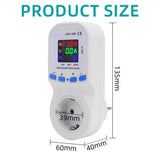 220V Overvoltage And Undervoltage Protector Electronic Multifunctional Protector Socket 16A Large Screen Display Metering Socket