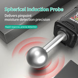 Pinless Moisture Meter | Non-Invasive Water Leak Detector for Wood Drywall Flooring Walls | Ball Sensor Home RV Moisture Tester