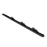 2Pcs 60cm L Track Tie Down System with 6Pcs Double Stud Fitting Black Anodized Aluminum for Truck Beds Trailers