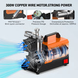 12V PCP High Pressure Air Compressor 300Bar 4500Psi Paintball Tank Compressor 110V/120V AC with Converter PCP Oil-Free Air Pump