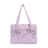 New 14inch Laptop Shoulder Bag Bowknot Large Capacity Tablet Sleeve Case Multifunctional Shockproof Laptop Handbag Travel