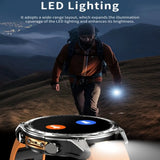 3ATM Waterproof GPS Sports Smartwatch With LED Lighting 4GB Memory MP3&MP4 Photo Album Video Recorder Dynamic Dial Offline Map