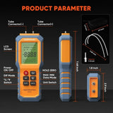 gas pressure gauge manometer with Backlit Gas Pressure Tester Dual Port for Natural Gas Pipelines Ventilation Detection HT-1890