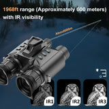 Z9158 4K UHD Digital Tactical Telescope Camera Head Mounted Infrared Night Vision Binoculars for Hunting Camping with Flashlight