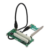 PCI-E to 2xPCI Adapter Cable PCIE x1 to x16 Card PCI-Expansion Converter